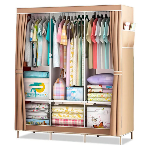 Organizador Ropero De Tela Multiuso ROPERO DE TELA PLEGABLE GY-130 MARRON