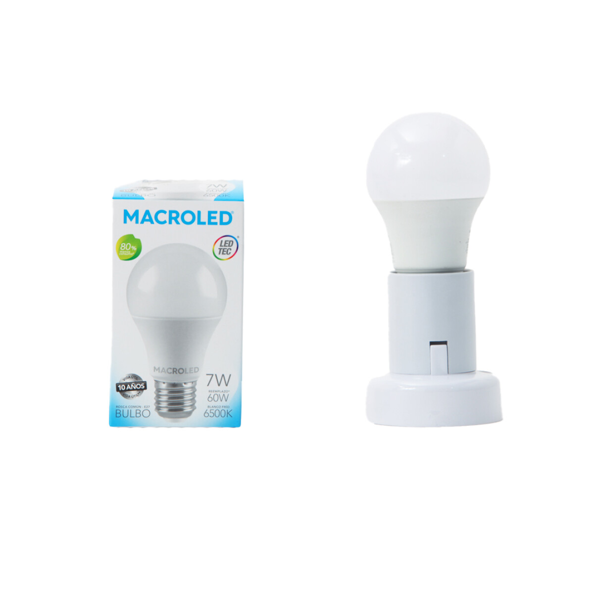 Lámpara LED A60 7W Macroled - Frío 