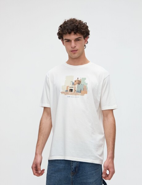 Remera Hess Off white
