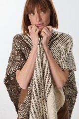 Ruana Cover Crudo/Marron