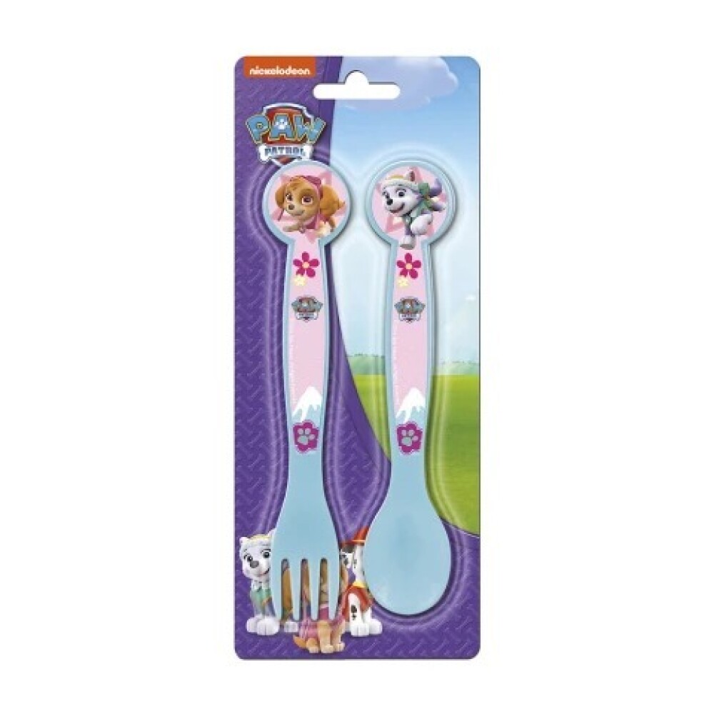 Set x2 cubiertos personajes paw patrol everest