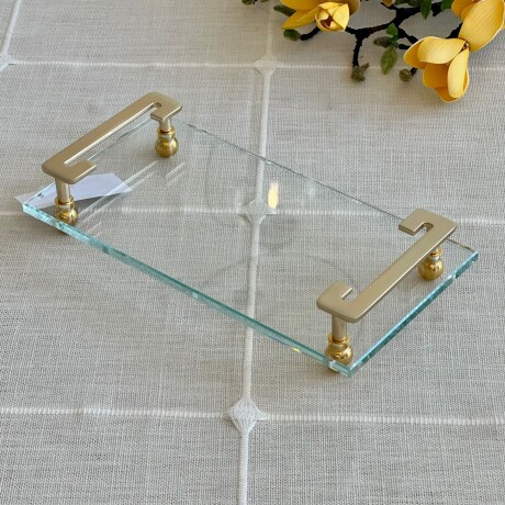 Bandeja Vidrio Rectangular Decorativa 25cm x 13cm Bandeja Vidrio Rectangular Decorativa 25cm x 13cm