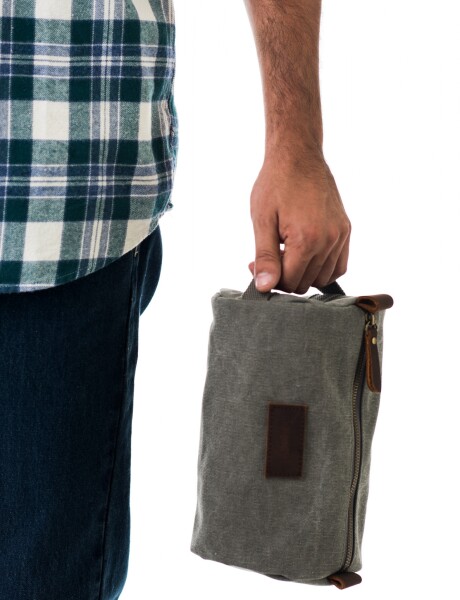 ESTUCHE NECESSAIRE EN CANVAS Verde