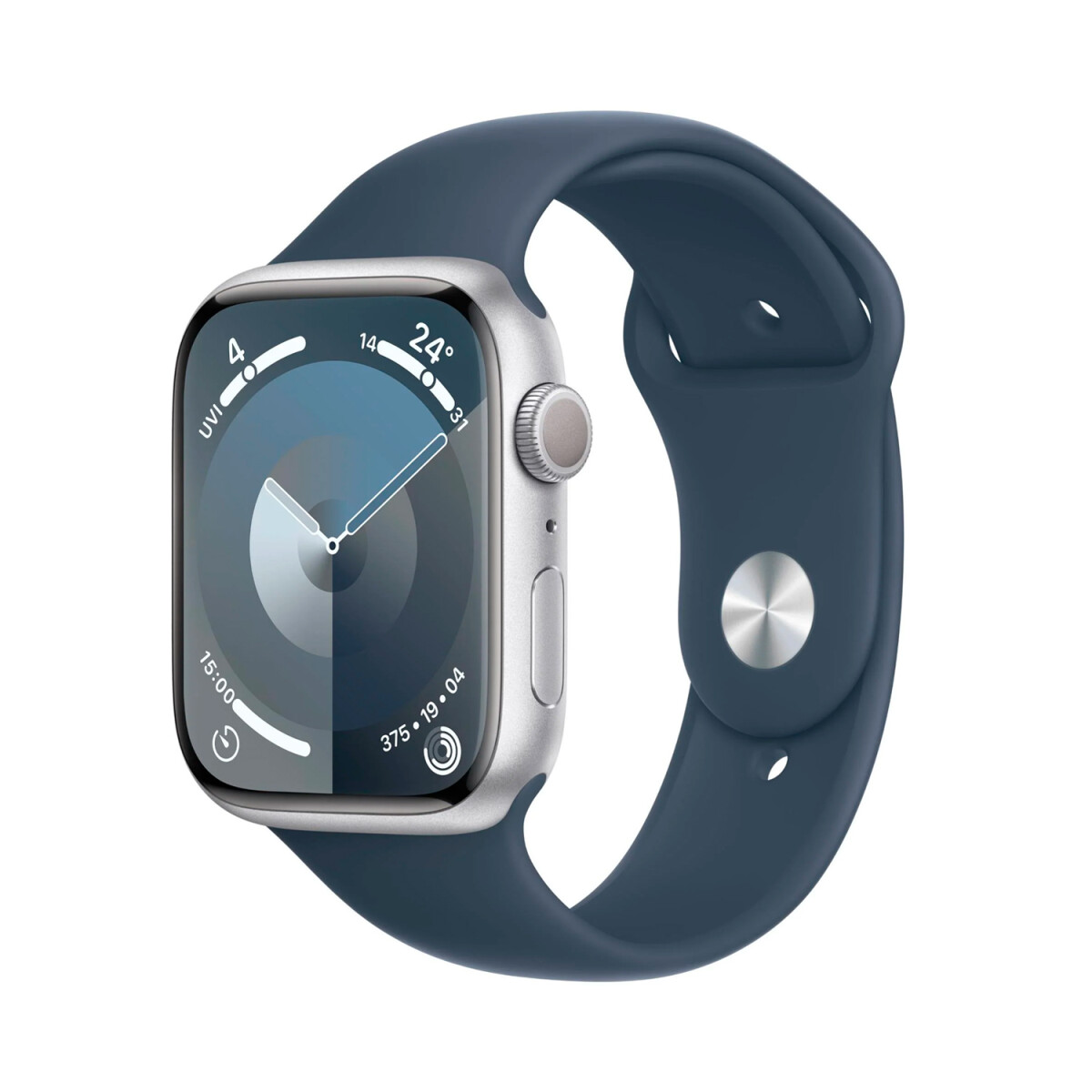 Apple Watch Series 9 GPS 41mm Silver Alum STORM Blue Sport 