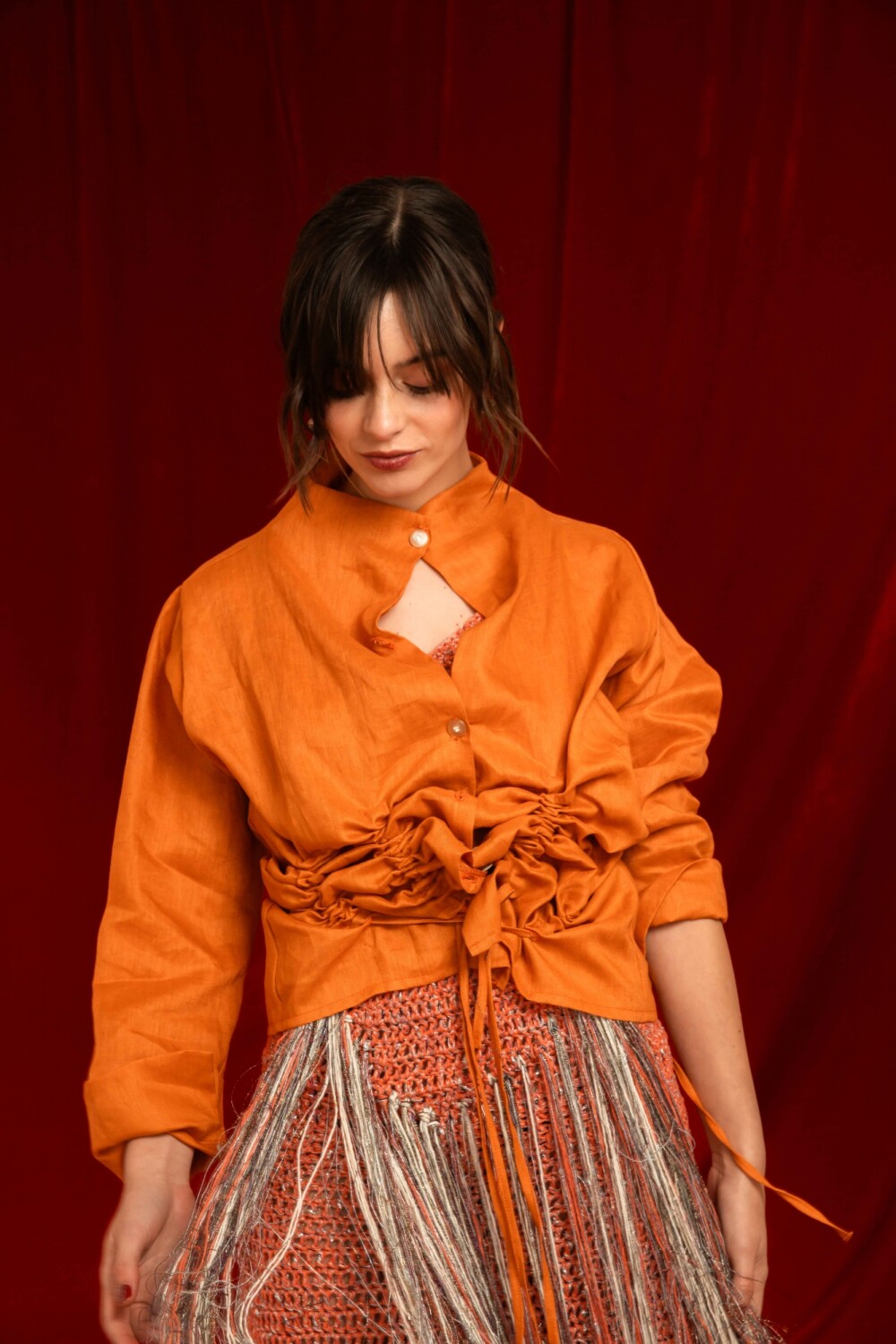 Strass Shirt Naranja