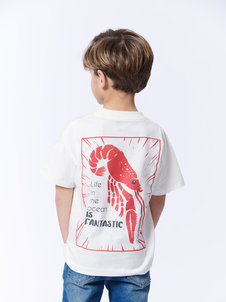 Remera Langosta Espalda Cruda
