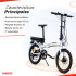Bicicleta Eléctrica Plegable BKE-E2001 Blanca Bicicleta Eléctrica Plegable BKE-E2001 Blanca