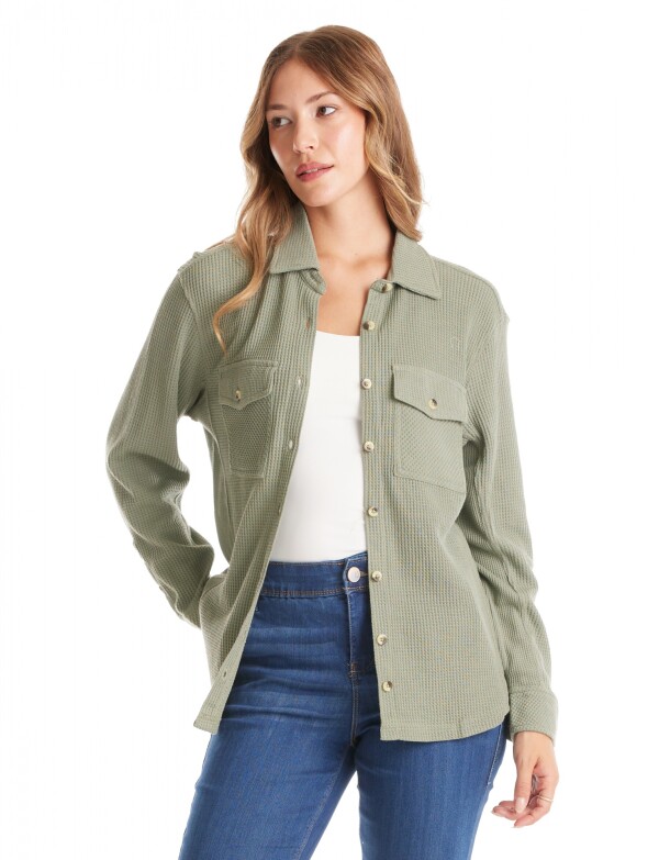 Sobrecamisa Texturada VERDE