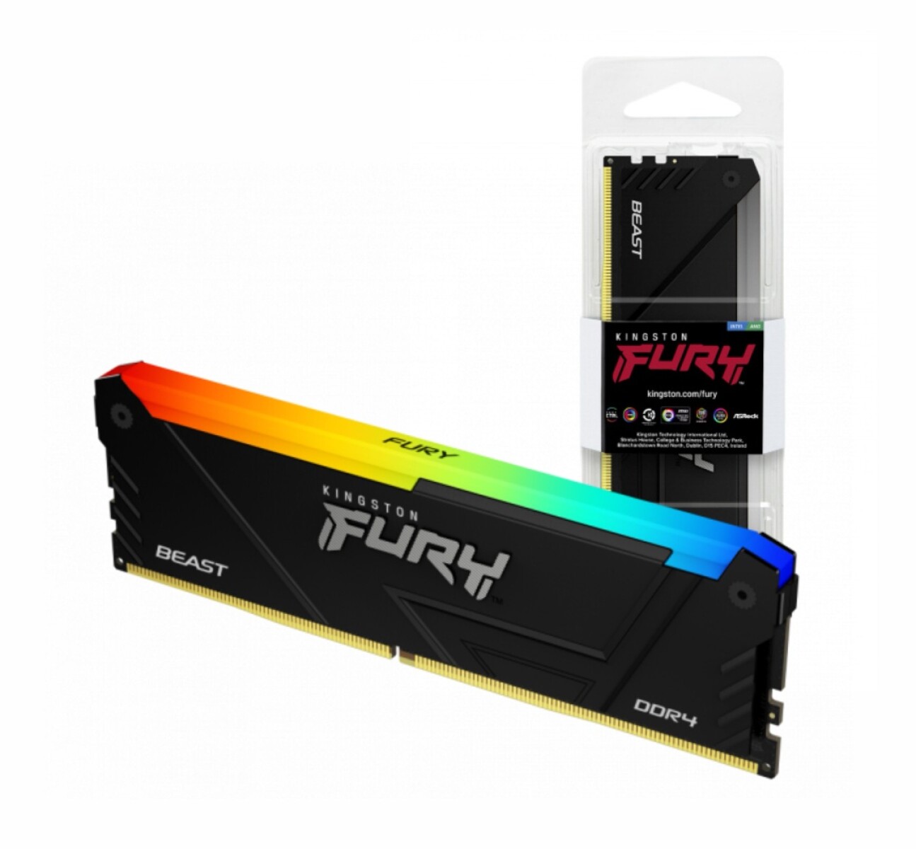 Memoria Kingston Fury Beast DDR4 16GB 3200HZ Rgb - 001 