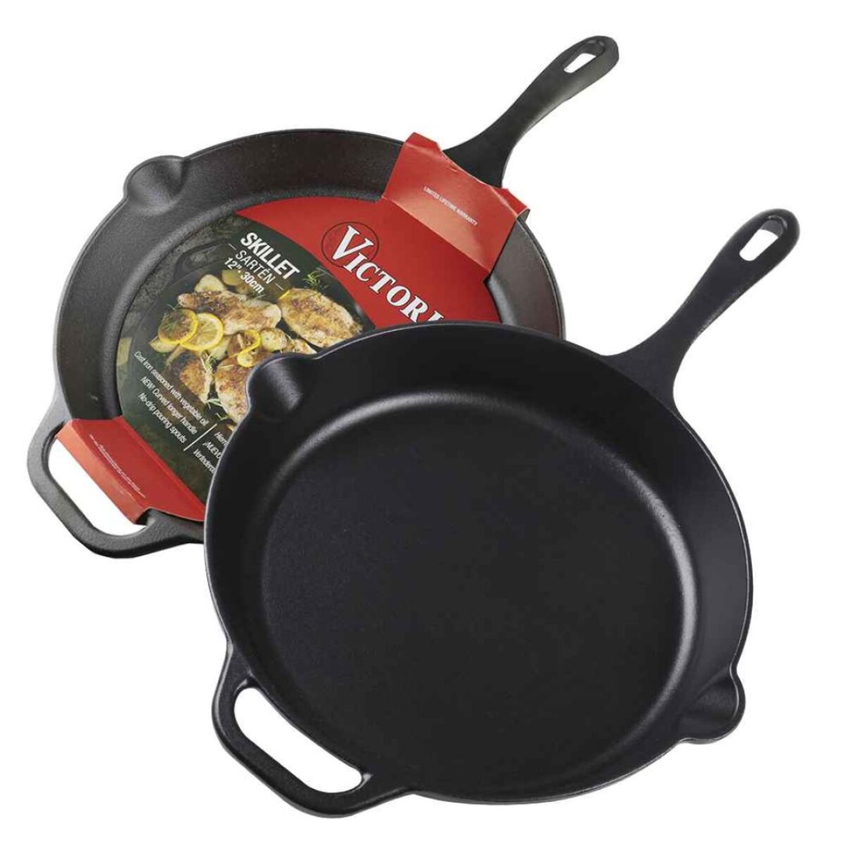 SARTEN HIERRO CURADO 30CM (4665) REF.34375 VICTORIA - N/a 