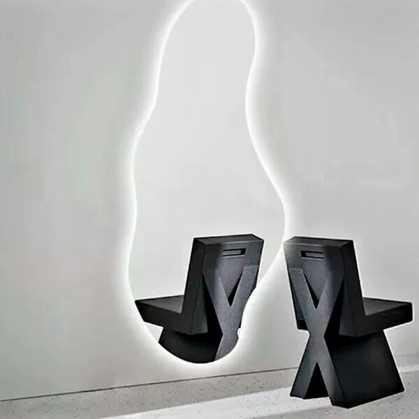 Espejo Irregular Sin Marco Cuerpo Entero Led 160x50cm ESPEJO IRREGULAR LED-M-05 160X50