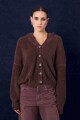 CARDIGAN BARDOT Bordo