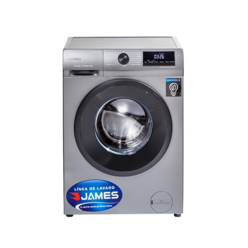 Lavarropas Carga Frontal Silver 8 Kg - Modelo LR 8140 INV S - James Lavarropas Carga Frontal Silver 8 Kg - Modelo LR 8140 INV S - James