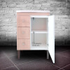 Mueble De Baño Con Bacha Y Espejo Blanco/ Rústico Mueble De Baño Con Bacha Y Espejo Blanco/ Rústico
