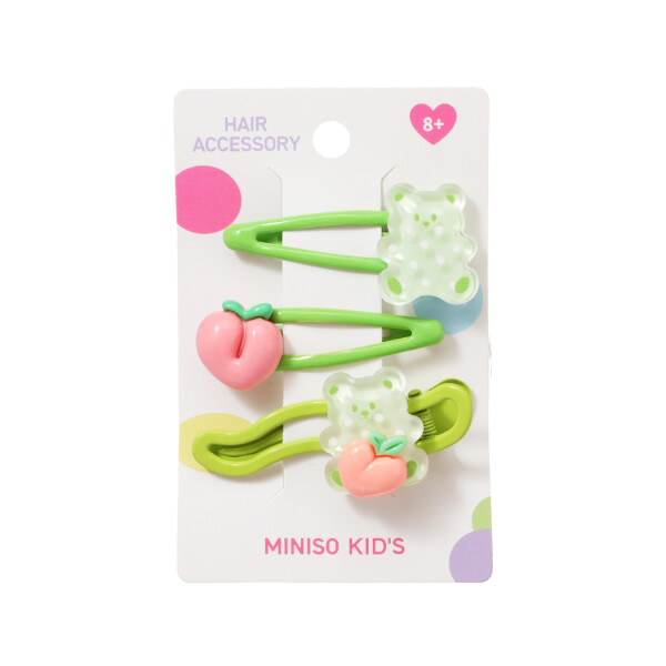 Set accesorios cabello 3pcs verde