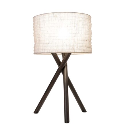 LAMPARA DE MESA MADERA NEGRO WZ51