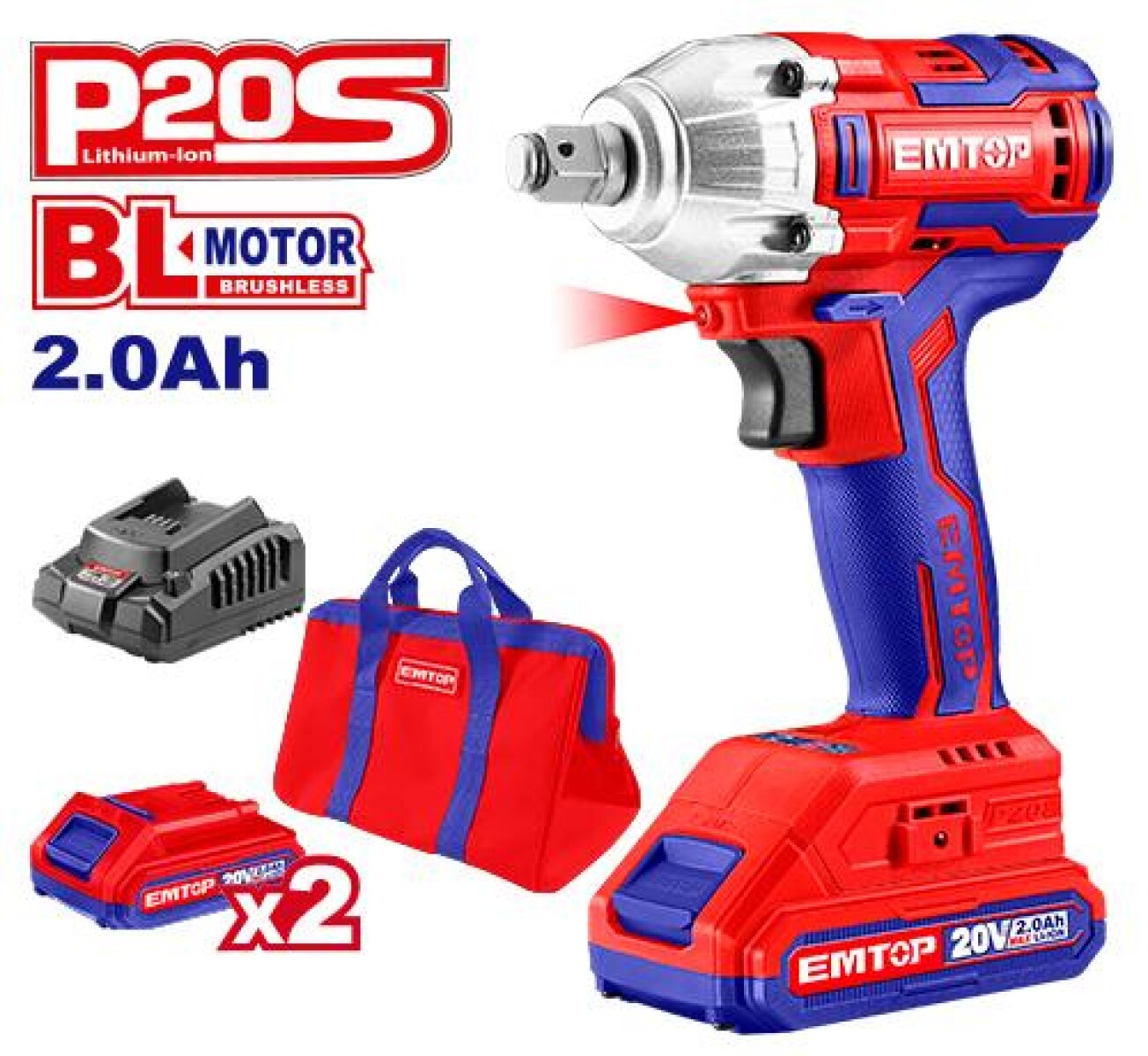 Llave Impac.emtop 20v 300nm Ecdliw20221 