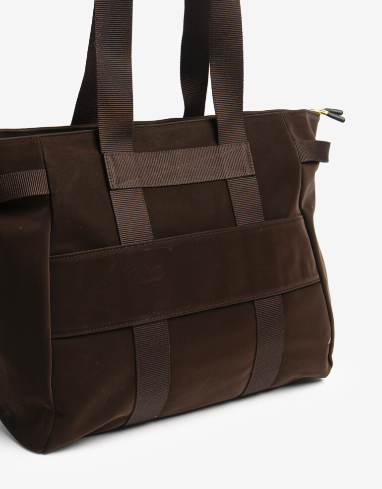 Shopper Engomado Cartera Formato Shopper Rue Du Voyage - Marron Chocolate