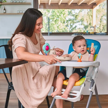 Silla de Bebe para Comer Carestino Río Ajustable Gris