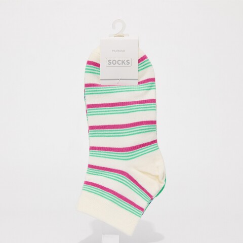 CALCETINES DE CORTE BAJO CON DISEÑO GEOMÉTRICO PARA MUJER (2 PARES/ESTILO 4) CALCETINES DE CORTE BAJO CON DISEÑO GEOMÉTRICO PARA MUJER (2 PARES/ESTILO 4)