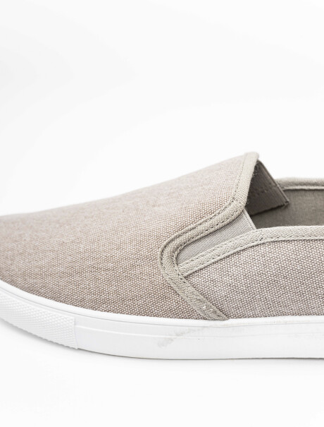 Zapatilla canvas beige