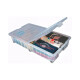 Caja organizadora con ruedas 45lt TRANSPARENTE