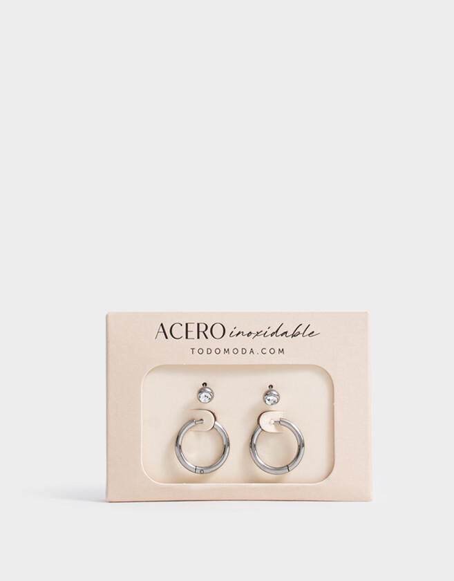 Aros Sets Acero quirúrgico Set De Aros De Acero Quirúrgico - Plateado