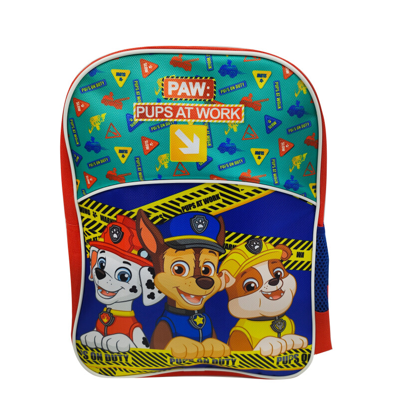 Mochila Infantil Disney Paw Patrol Comics Azul - Rojo