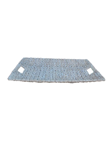 BANDEJA RECT. 52X29X5CM JACINTO DE AGUA BLANCO BANDEJA RECT. 52X29X5CM JACINTO DE AGUA BLANCO