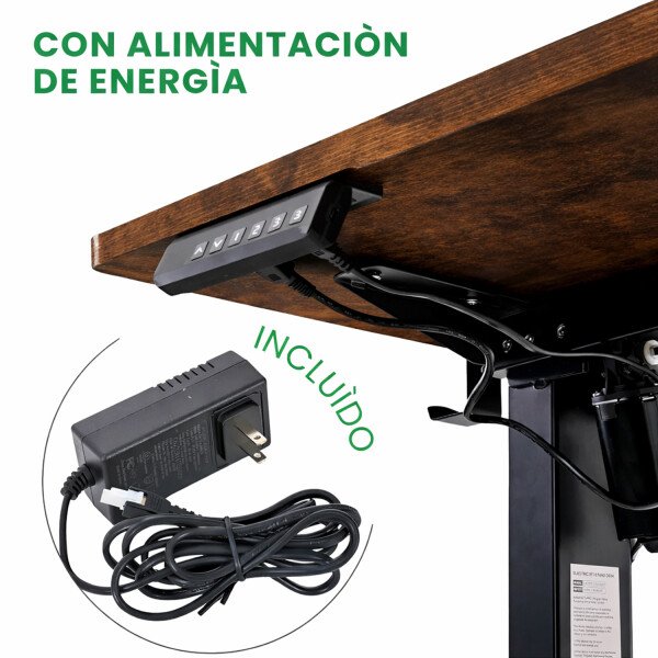 Escritorio Eléctrico 60 X 120 Altura Regulable ESCRITORIO ELECTRICO PL 60X120 MARR R30