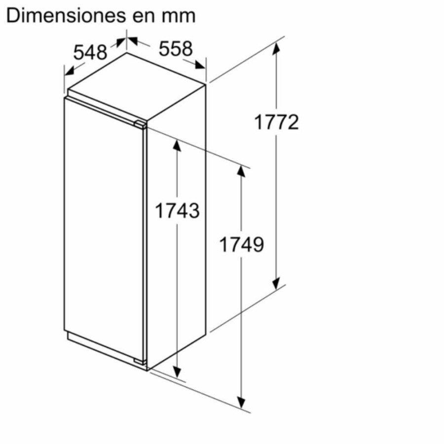 Heladera integrable panelable Bosch KIR81ADD0 Heladera integrable panelable Bosch KIR81ADD0