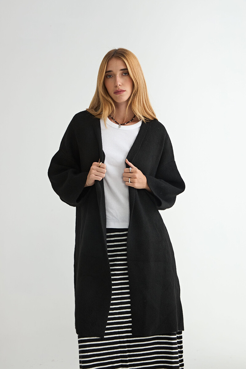 SACO TEJIDO ALHELÍ - Negro 