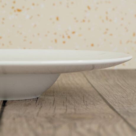 Plato hondo de ceramica con borde ancho Plato hondo de ceramica con borde ancho