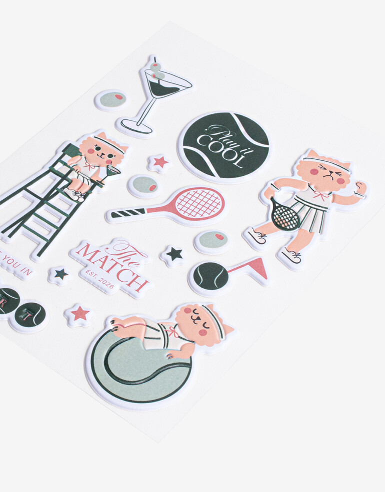 Rega Varios Set De Stickers Relieve - Combinacion Tricolor