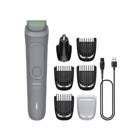 Cortadora Multigroom Philips 6 en 1 Uso Inálambrico Gris