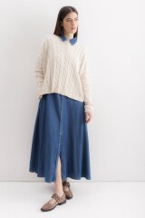 Sweater Oceano Crop Crudo