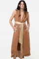 CHALECO LARGO Camel