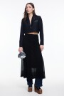 FALDA TEJIDA LUREX Negro