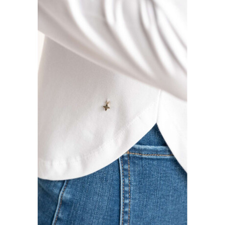 Remera Algodón Elastano Blanco