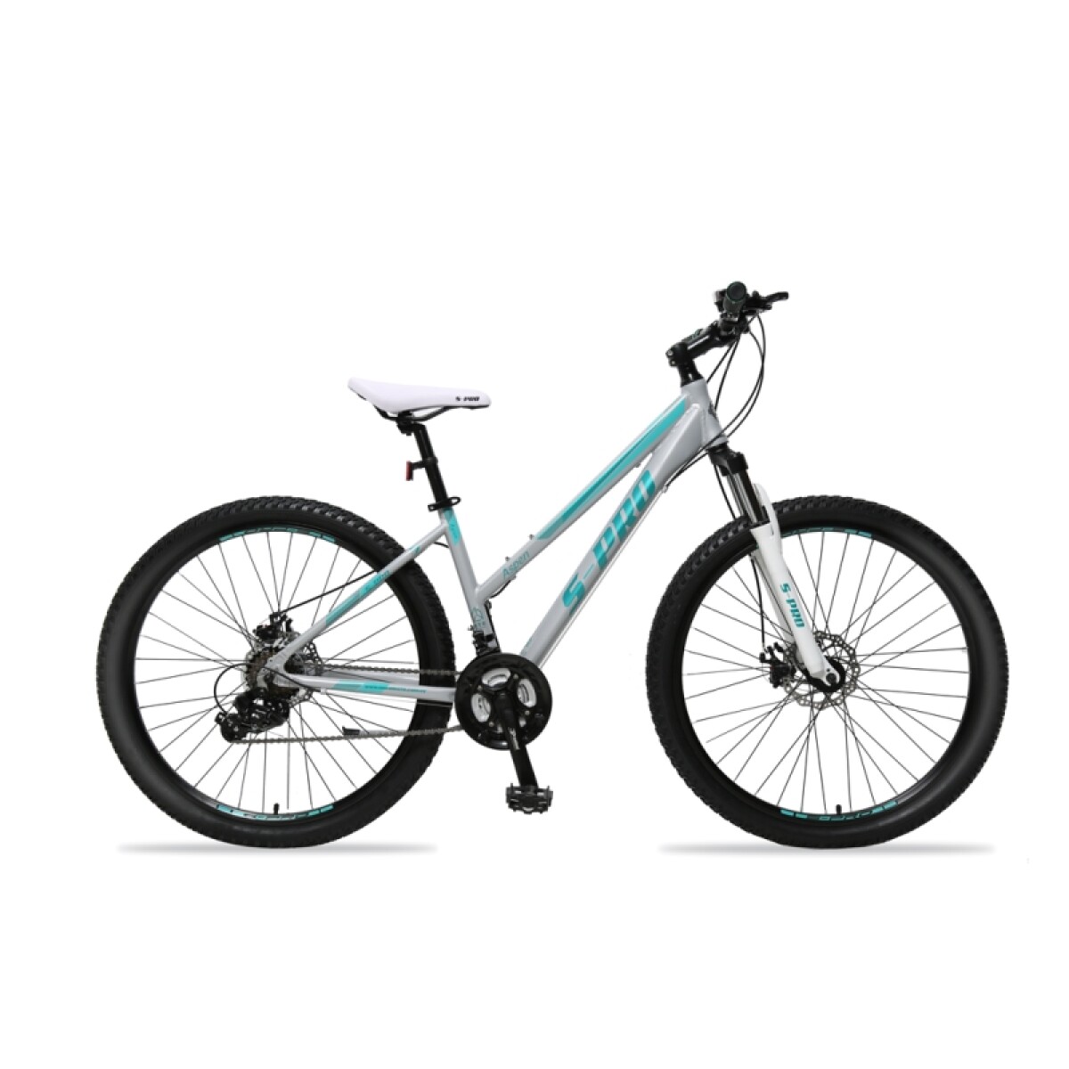 Bicicleta S-pro Mtb Aspen R.27.5 Dama Aluminio F/disco - Gris 