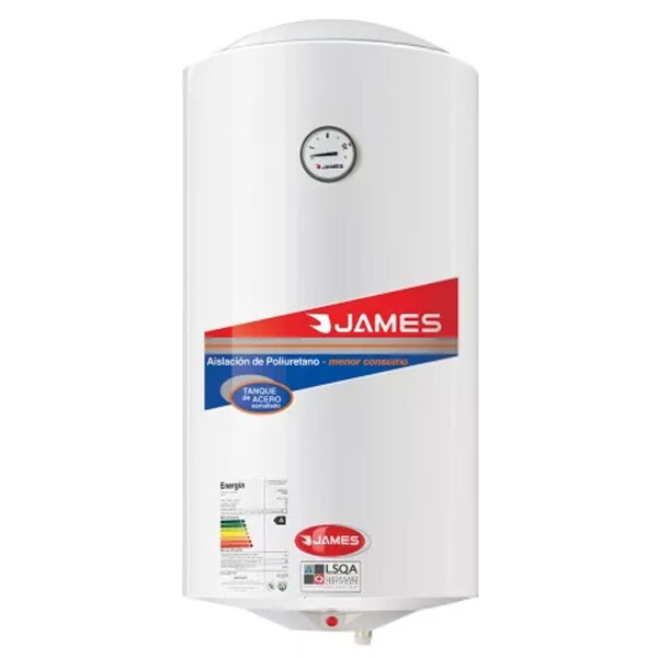 TERMOTANQUE 80LTS CILINDRICA ACERO JAMES 037 TERMOTANQUE 80LTS CILINDRICA ACERO JAMES 037