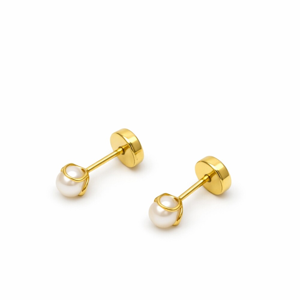 Abridores en Oro 18 K Y Perlas Con Engarce 3 Aritos Abridores en Oro 18 K Y Perlas Con Engarce 3 Aritos