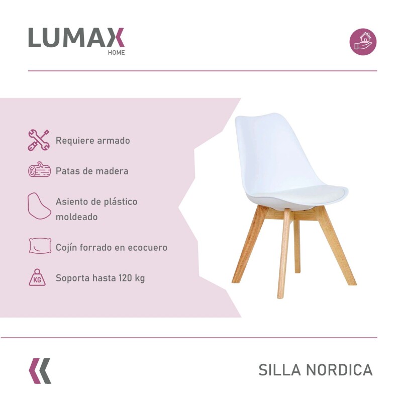 Silla Eames Pack 2 unidades Acolchonada Silla Eames Pack 2 unidades Acolchonada