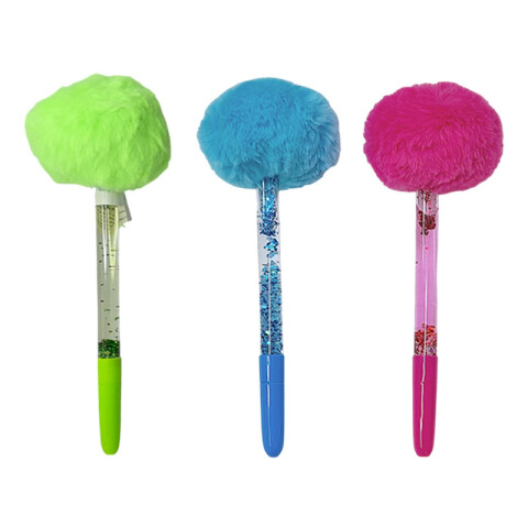 Lapicera peluche con glitter 21cm Lapicera Peluche Con Glitter 21cm