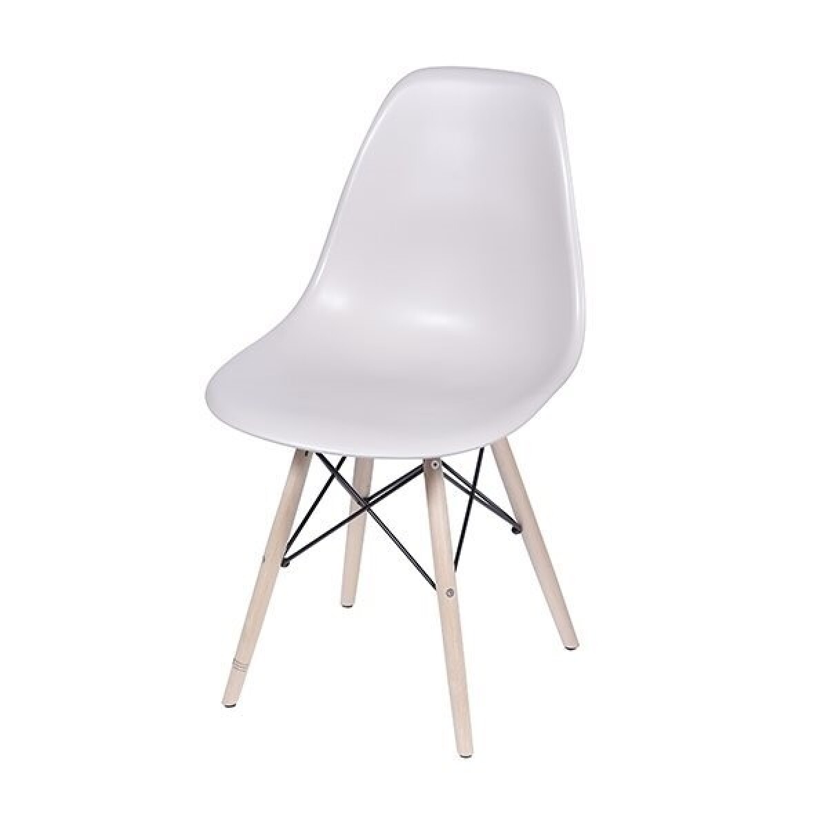 SILLA EAMES COMEDOR CON BASE EN MADERA BEIGE 