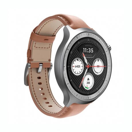 RELOJ MOTO SMART WATCH Reloj Smartwatch MOTOROLA Moto Watch 1,43' OLED BT Resistencia IP68 Cuero - Mocha Mousse