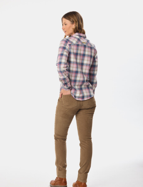 PANTALON DE PANA CON SPANDEX Beige