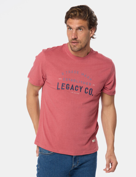 REMERA ESTAMPADA Bordo