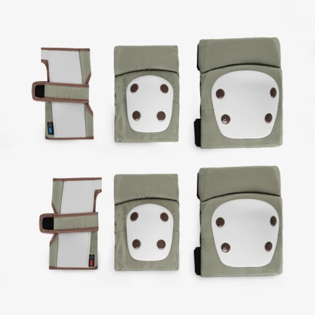 Set seguridad para rodillas y codos KIKKABOO - green army 