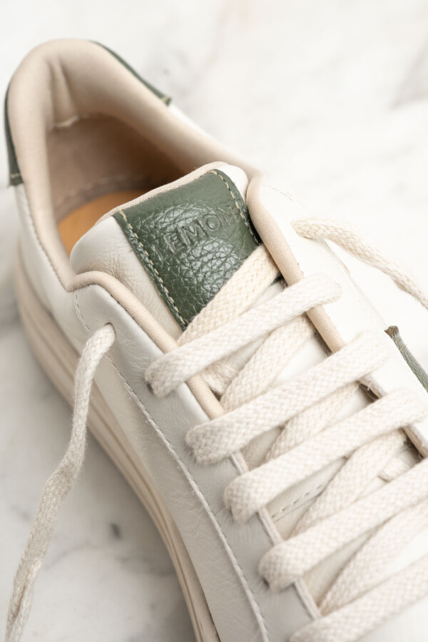 Zapatilla Cuero Verde Ingles